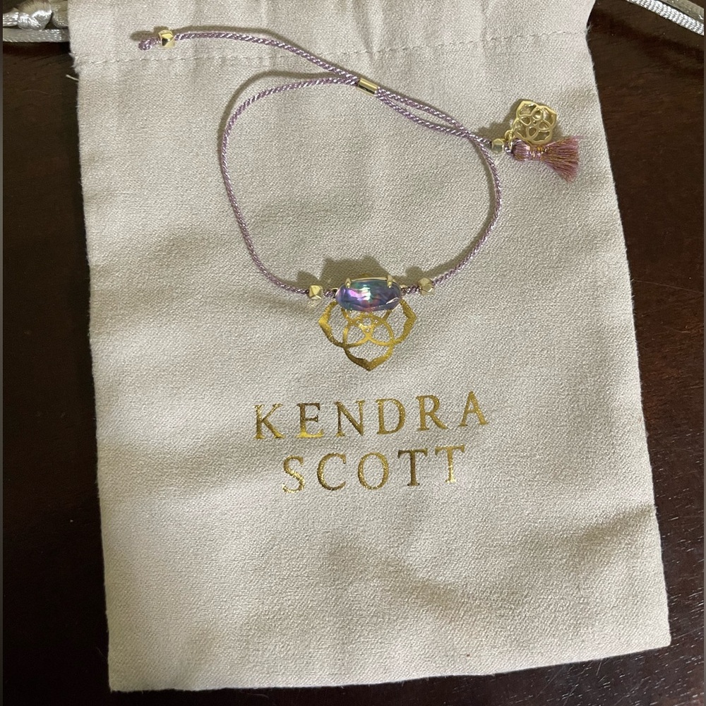Kendra Scott Iridescent Purple Lilac Everlyne Bracelet